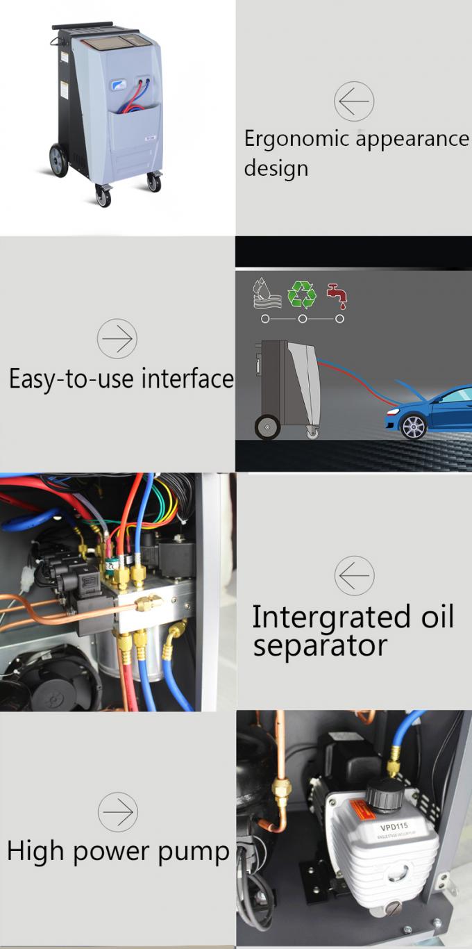 Fully Automatic Portable AC Machine R134A Car Refrigerant Recovery Machine