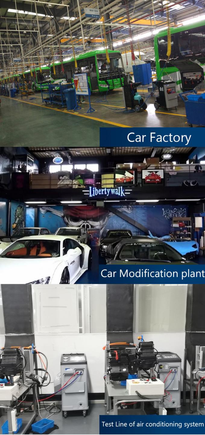 Car A/C Recovery Air Con Regas Machine Aircon Work Station 10Pa For Heavy Vehicle